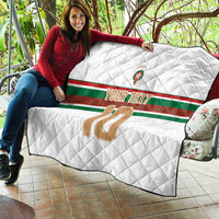 Custom Morocco Football Quilt The Roar of Atlas Lions - Wonder Print Shop
