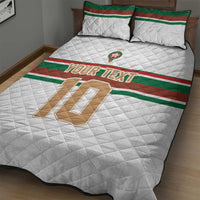 Custom Morocco Football Quilt Bed Set The Roar of Atlas Lions - Wonder Print Shop