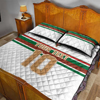 Custom Morocco Football Quilt Bed Set The Roar of Atlas Lions - Wonder Print Shop