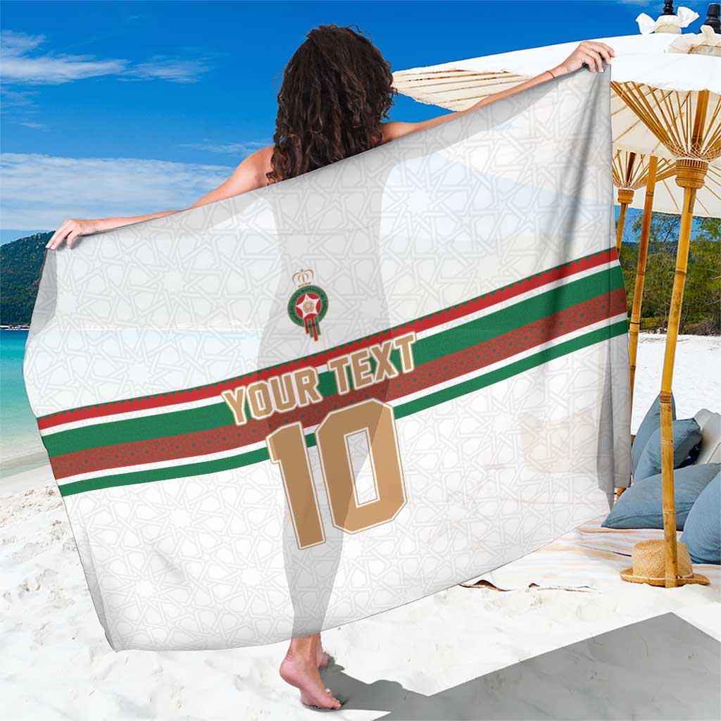 Custom Morocco Football Sarong The Roar of Atlas Lions - Wonder Print Shop