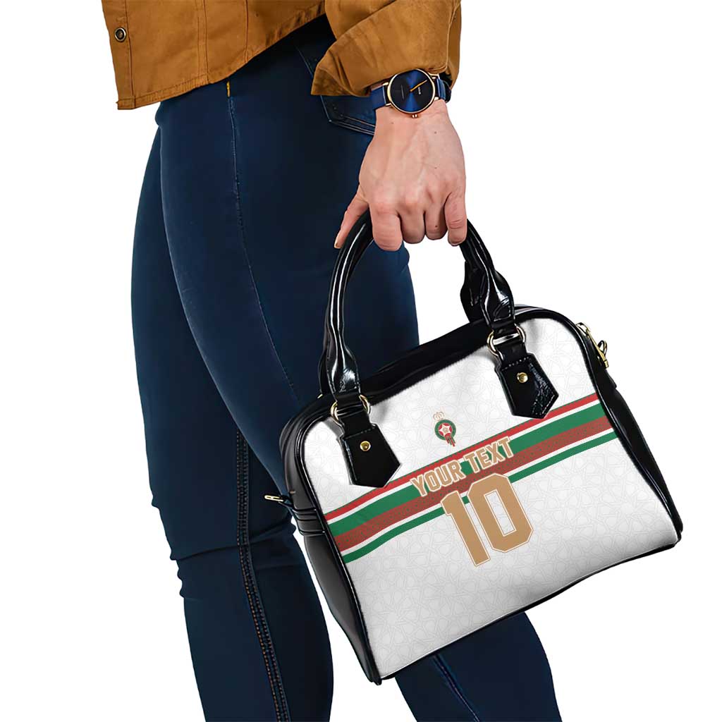 Custom Morocco Football Shoulder Handbag The Roar of Atlas Lions