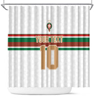 Custom Morocco Football Shower Curtain The Roar of Atlas Lions