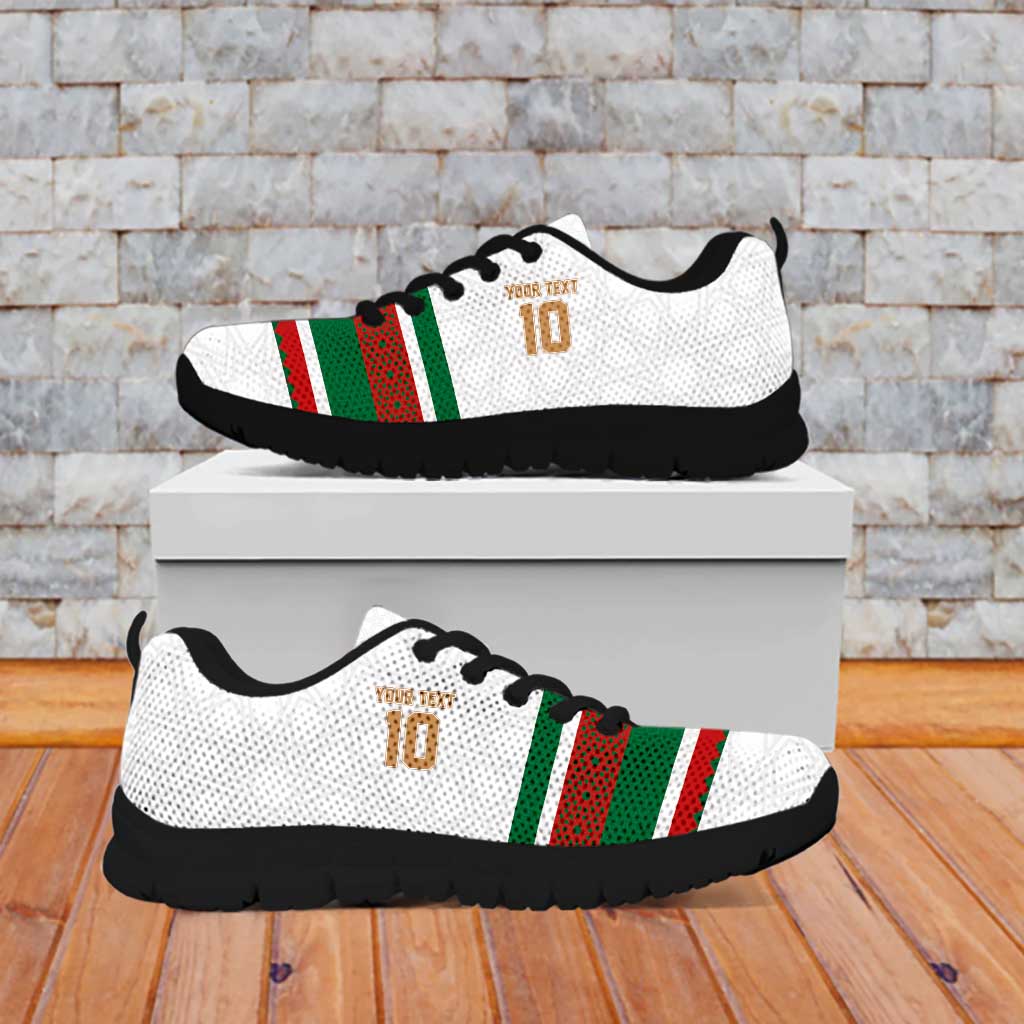 Custom Morocco Football Sneakers The Roar of Atlas Lions - Wonder Print Shop