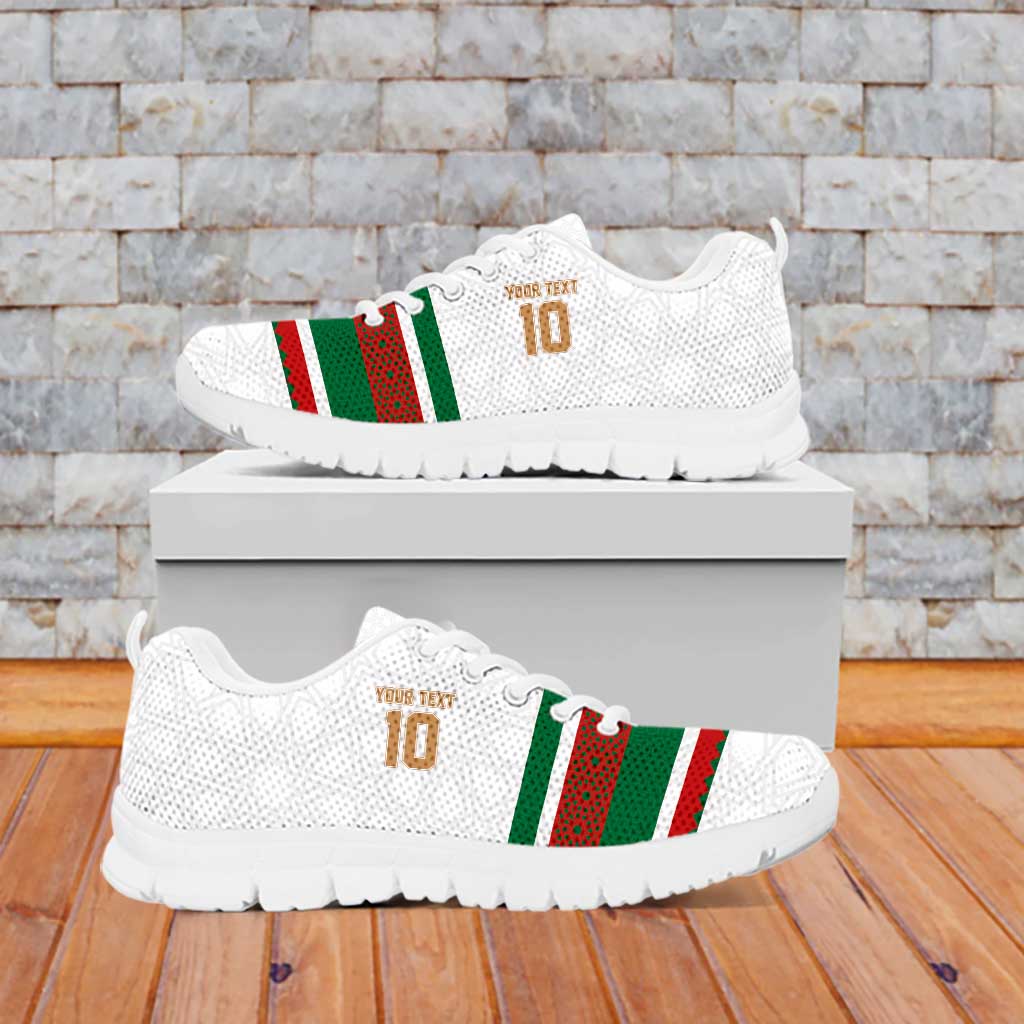 Custom Morocco Football Sneakers The Roar of Atlas Lions - Wonder Print Shop
