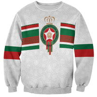 Custom Morocco Football Sweatshirt The Roar of Atlas Lions - Wonder Print Shop