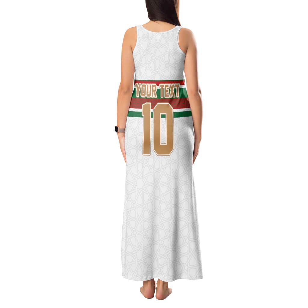 Custom Morocco Football Tank Maxi Dress The Roar of Atlas Lions - Wonder Print Shop
