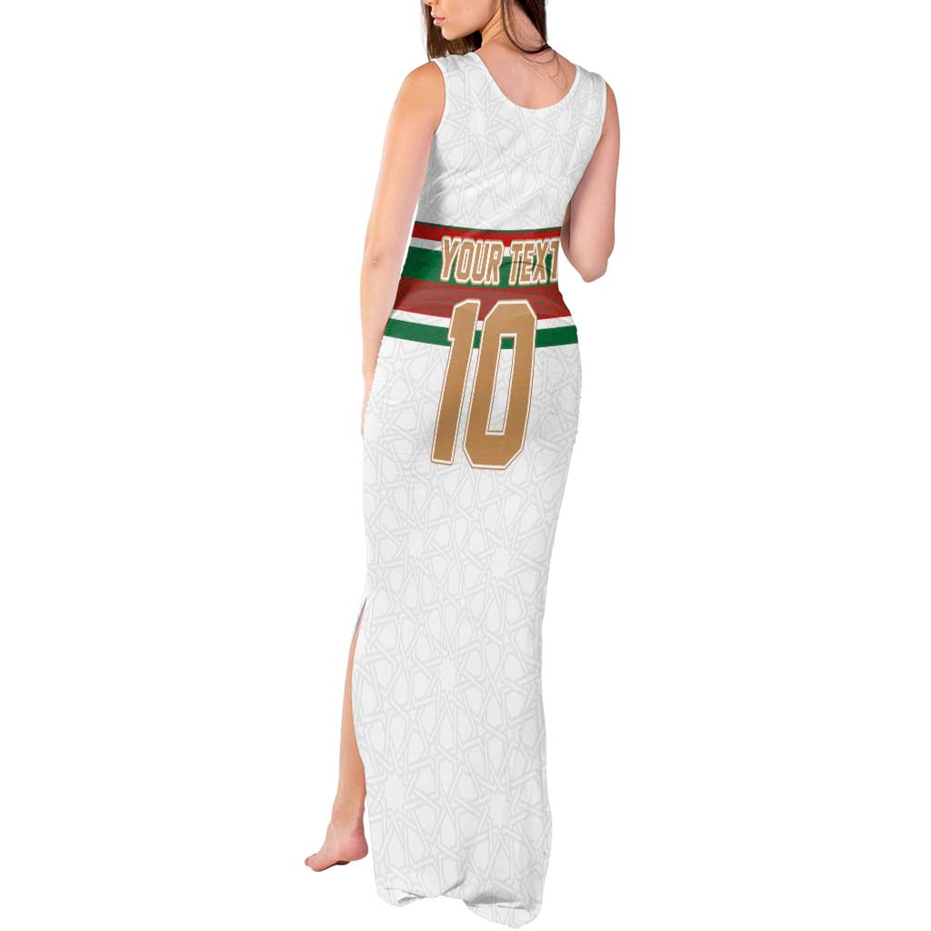 Custom Morocco Football Tank Maxi Dress The Roar of Atlas Lions - Wonder Print Shop