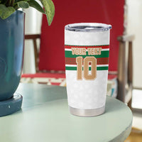 Custom Morocco Football Tumbler Cup The Roar of Atlas Lions - Wonder Print Shop