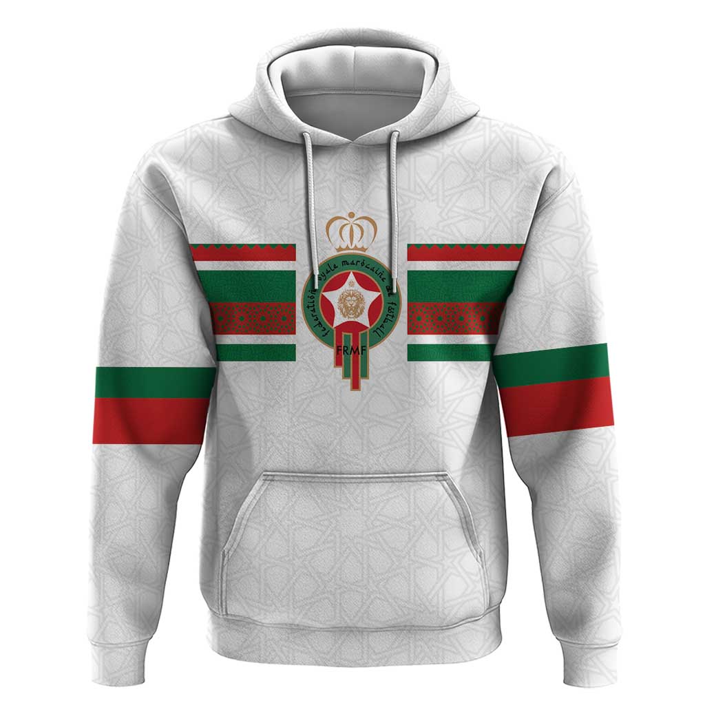 Custom Morocco Football Zip Hoodie The Roar of Atlas Lions - Wonder Print Shop