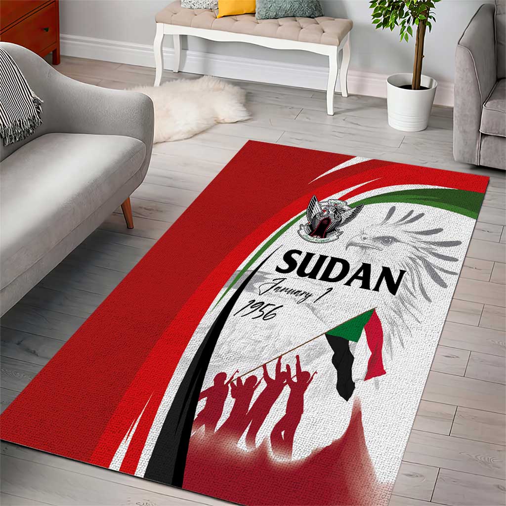 Sudan Independence Day Area Rug Victory is Ours - Soldiers of the Homeland - Wonder Print Shop