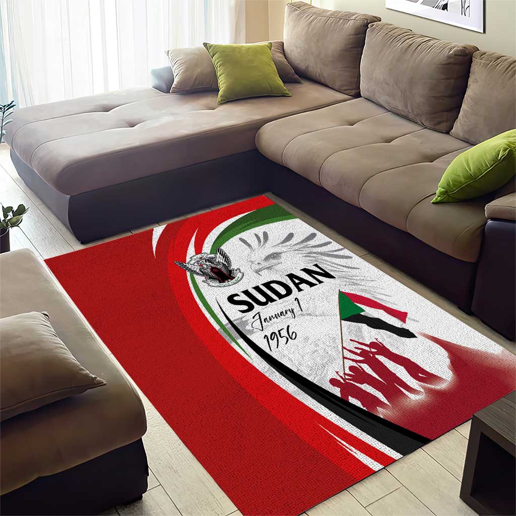 Sudan Independence Day Area Rug Victory is Ours - Soldiers of the Homeland - Wonder Print Shop