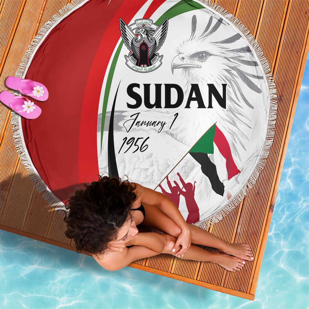 Sudan Independence Day Beach Blanket Victory is Ours - Soldiers of the Homeland - Wonder Print Shop