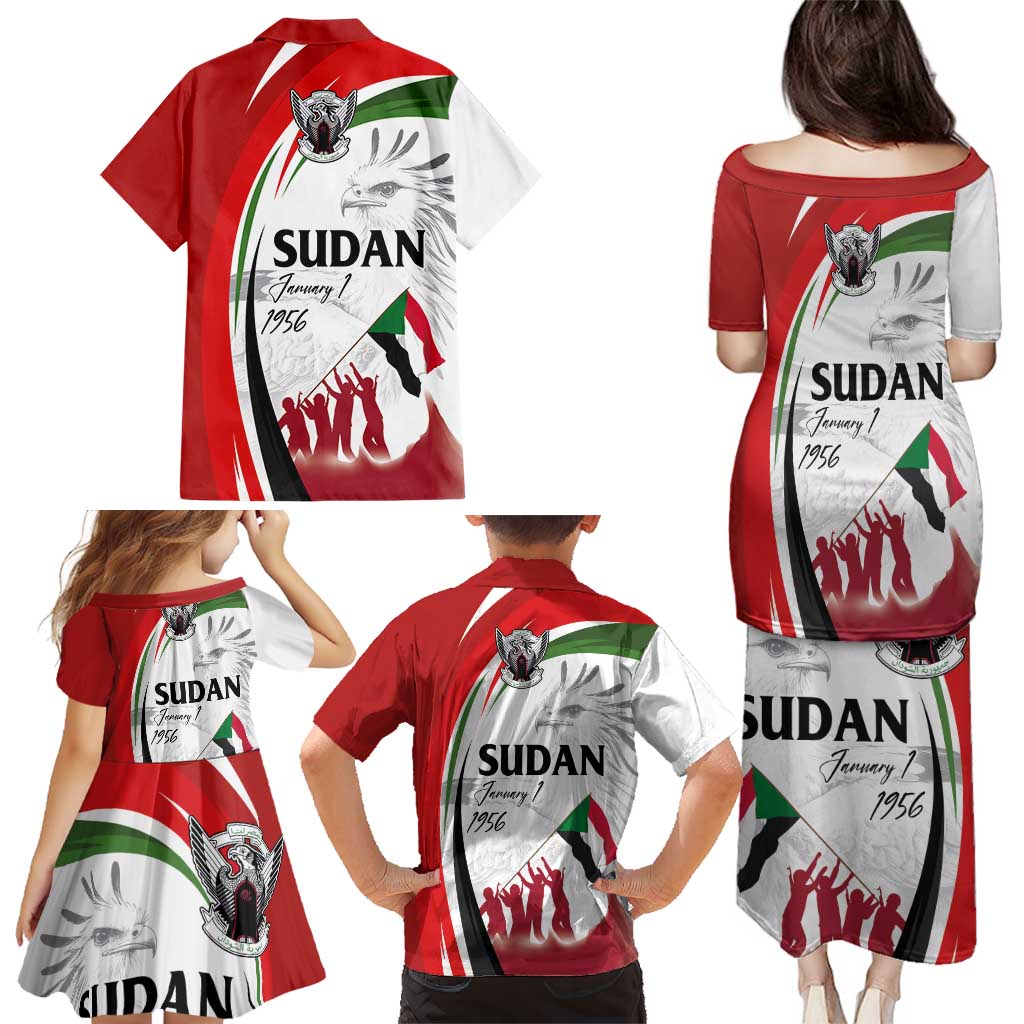 Sudan Independence Day Family Matching Puletasi and Hawaiian Shirt Victory is Ours - Soldiers of the Homeland - Wonder Print Shop