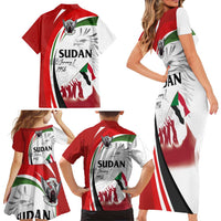 Sudan Independence Day Family Matching Short Sleeve Bodycon Dress and Hawaiian Shirt Victory is Ours - Soldiers of the Homeland - Wonder Print Shop