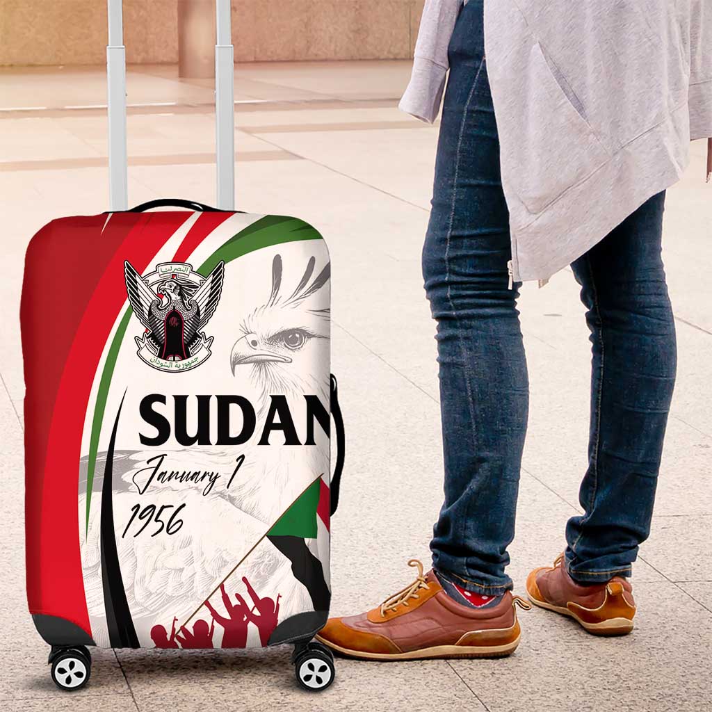 Sudan Independence Day Luggage Cover Victory is Ours - Soldiers of the Homeland - Wonder Print Shop