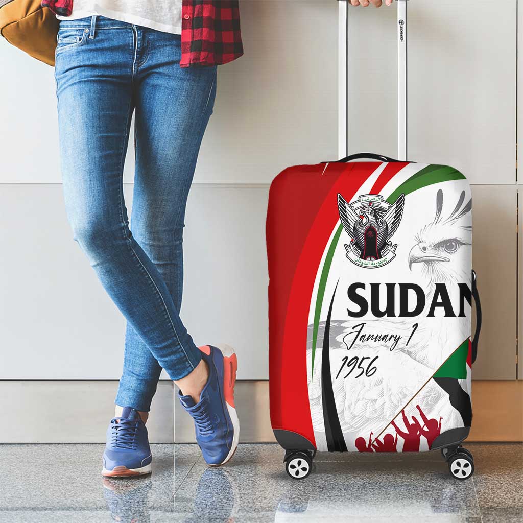 Sudan Independence Day Luggage Cover Victory is Ours - Soldiers of the Homeland - Wonder Print Shop