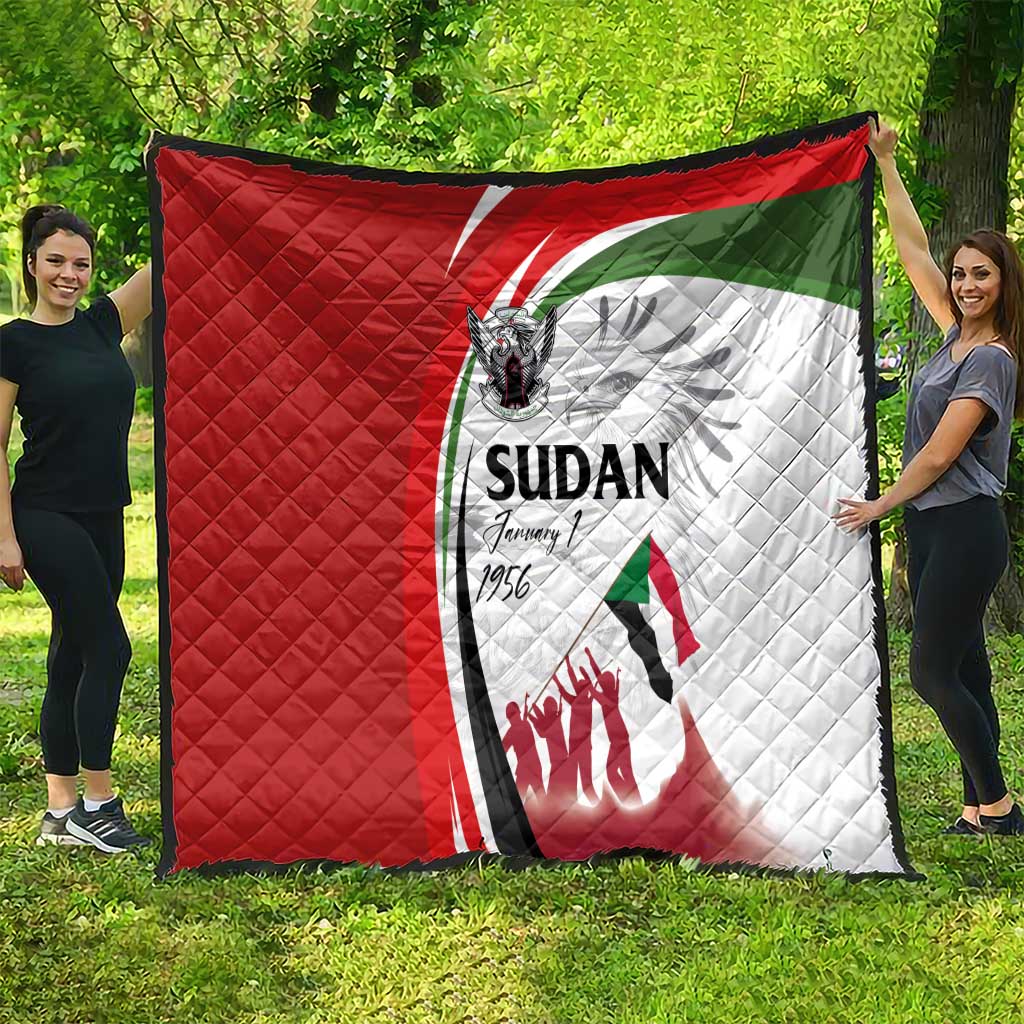 Sudan Independence Day Quilt Victory is Ours - Soldiers of the Homeland - Wonder Print Shop