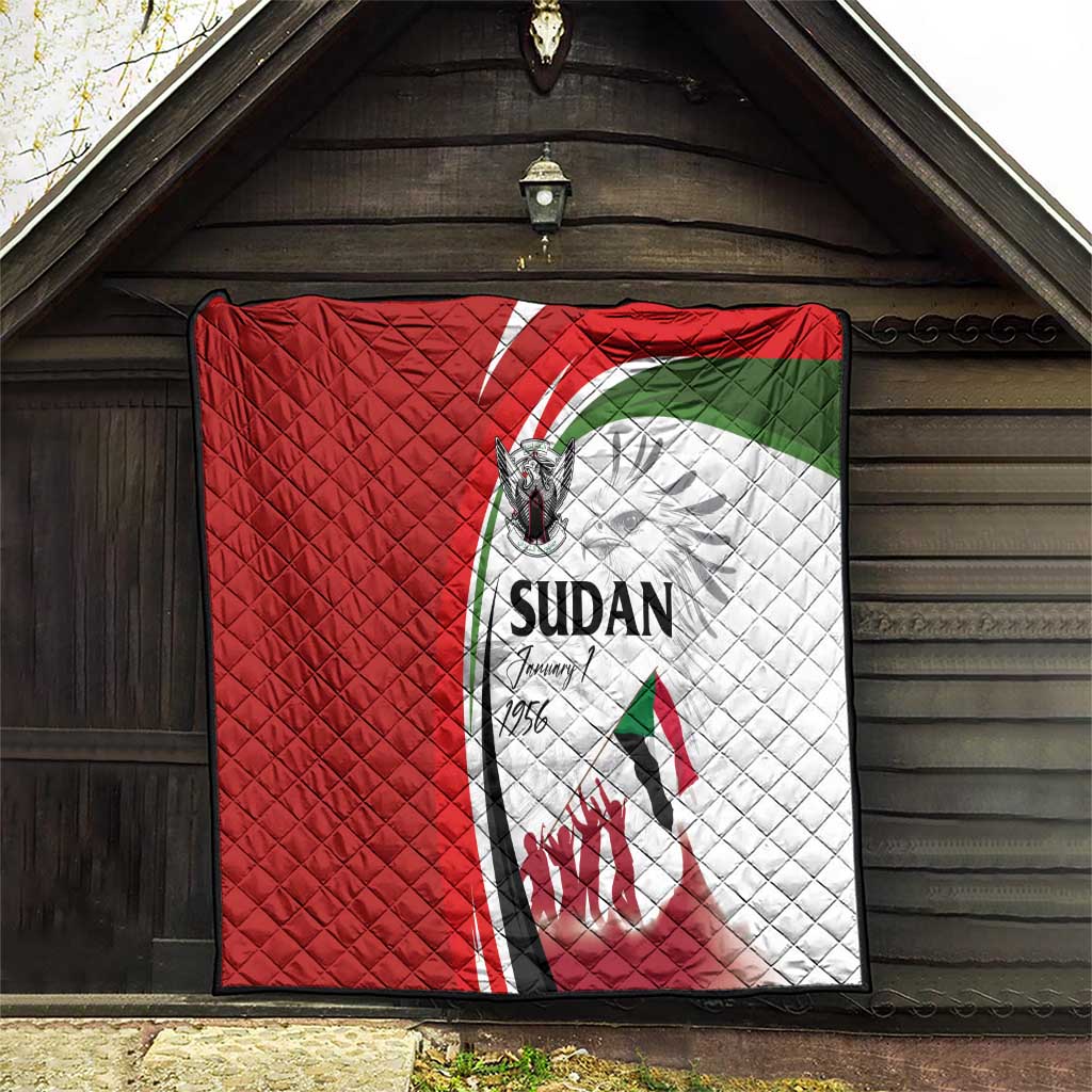 Sudan Independence Day Quilt Victory is Ours - Soldiers of the Homeland - Wonder Print Shop