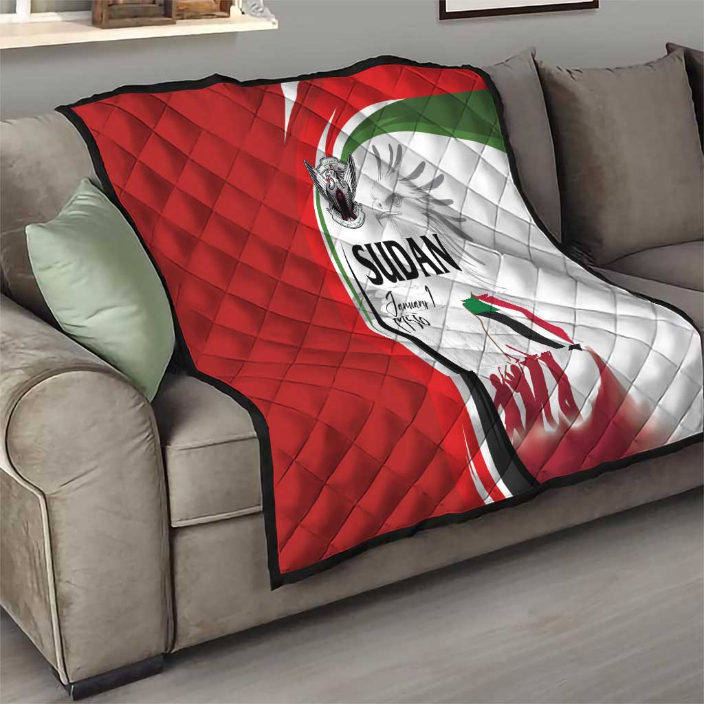 Sudan Independence Day Quilt Victory is Ours - Soldiers of the Homeland - Wonder Print Shop