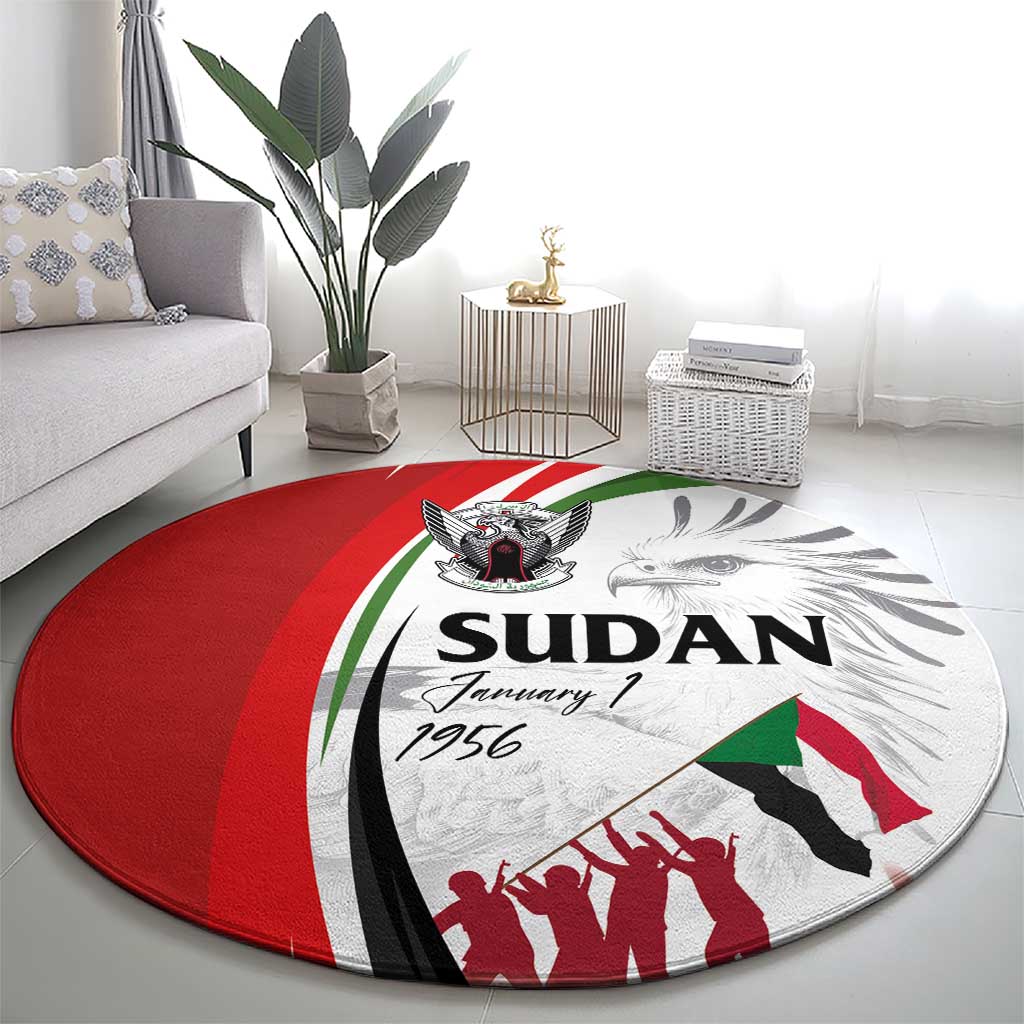 Sudan Independence Day Round Carpet Victory is Ours - Soldiers of the Homeland
