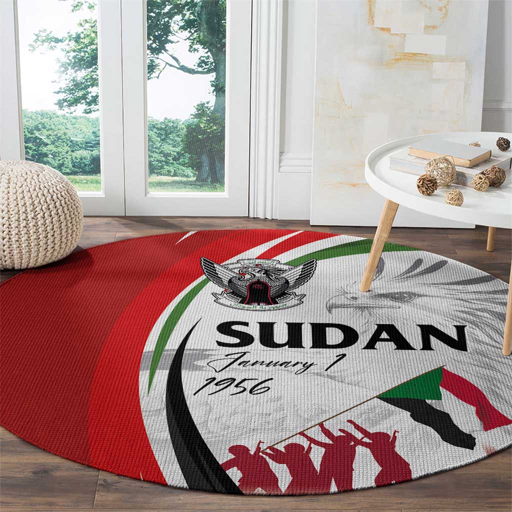 Sudan Independence Day Round Carpet Victory is Ours - Soldiers of the Homeland