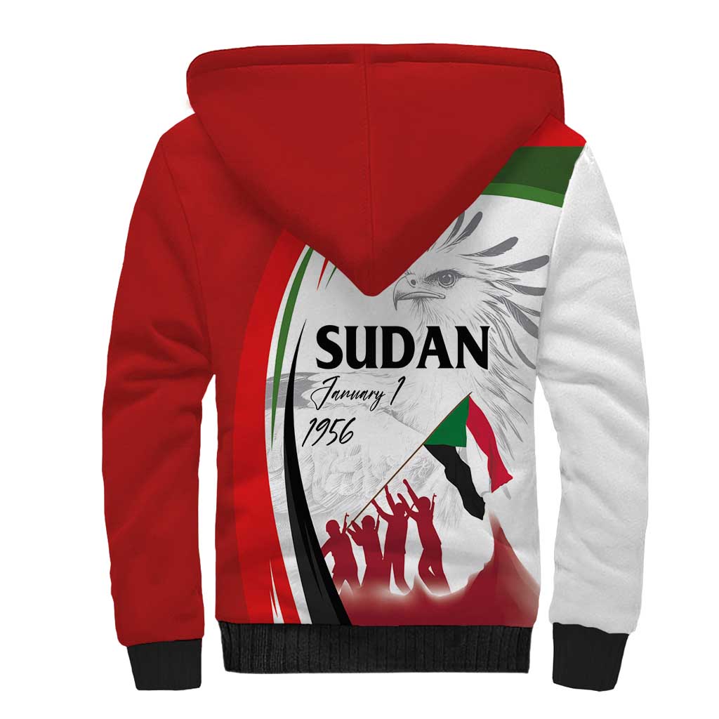 Sudan Independence Day Sherpa Hoodie Victory is Ours - Soldiers of the Homeland - Wonder Print Shop