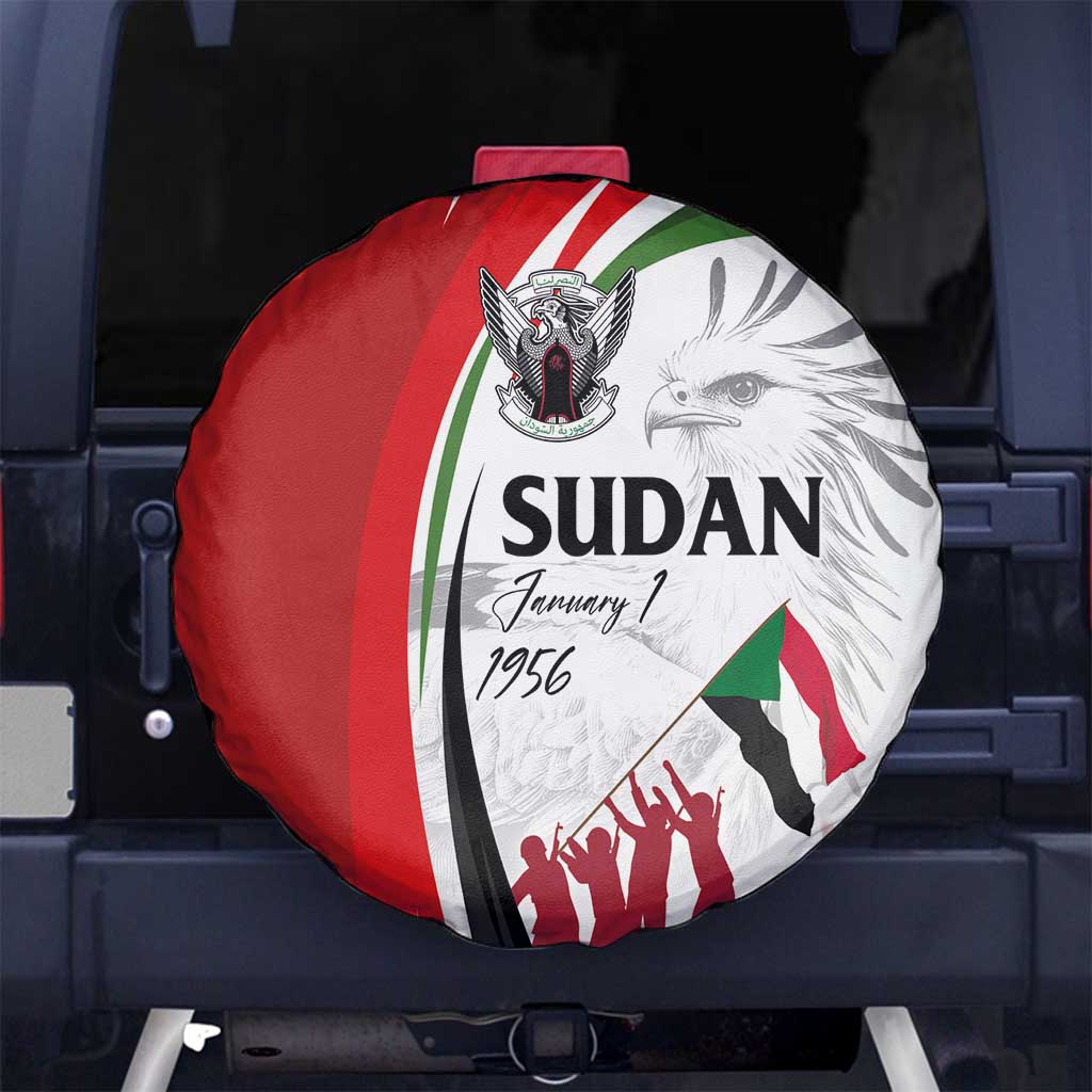Sudan Independence Day Spare Tire Cover Victory is Ours - Soldiers of the Homeland - Wonder Print Shop