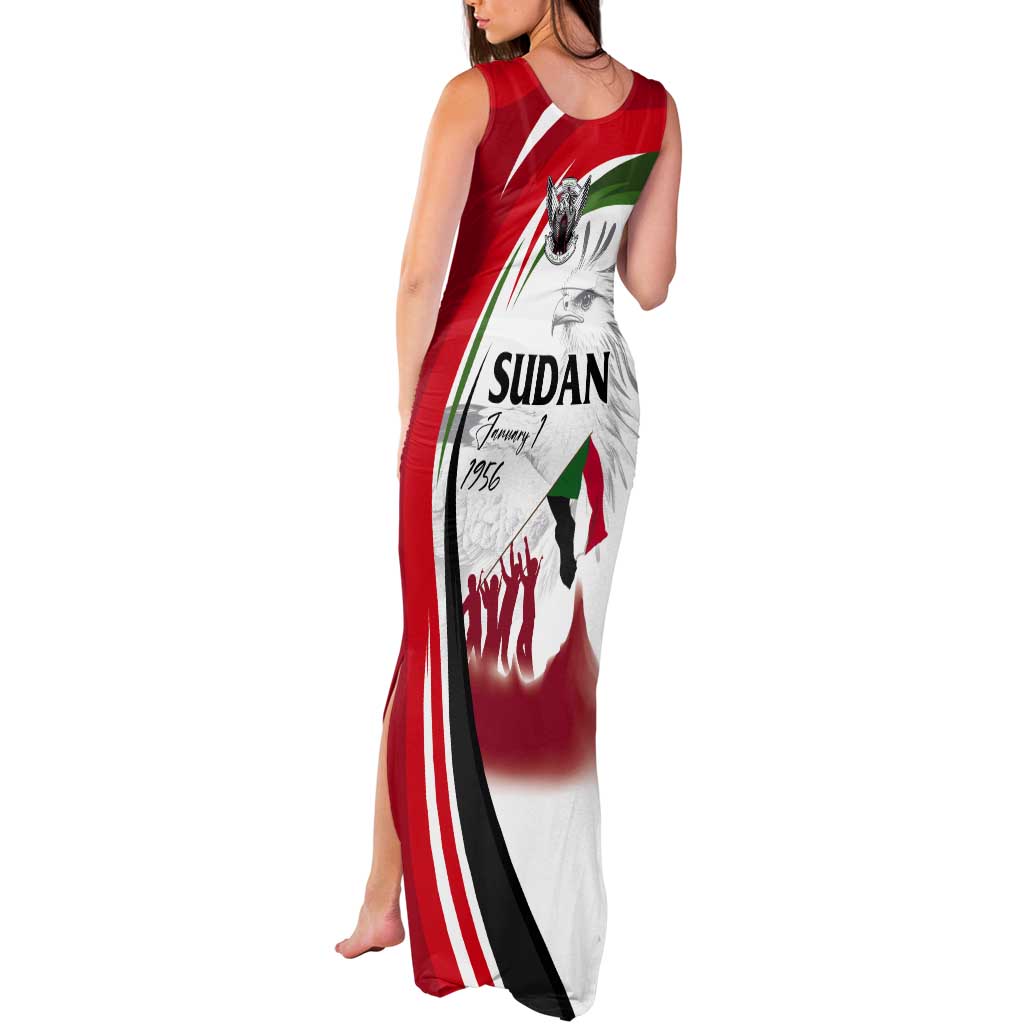 Sudan Independence Day Tank Maxi Dress Victory is Ours - Soldiers of the Homeland - Wonder Print Shop