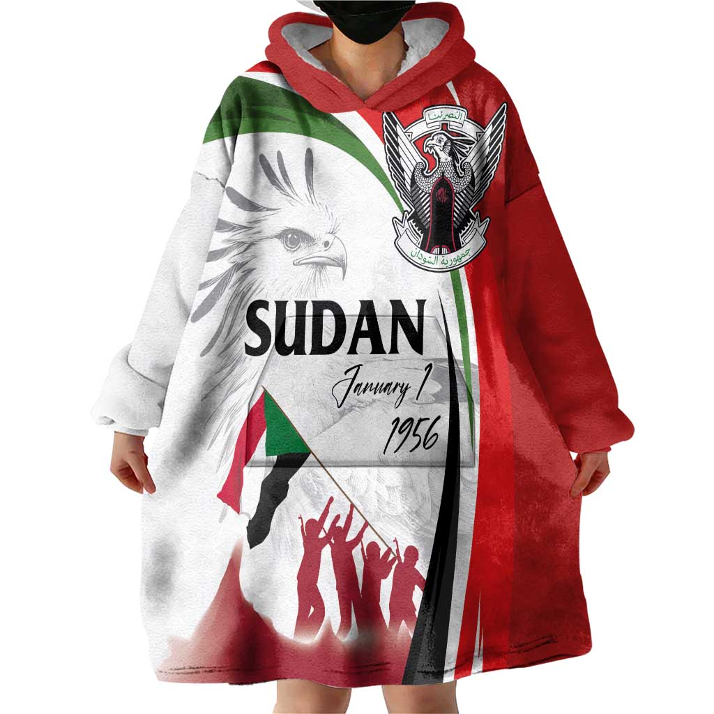 Sudan Independence Day Wearable Blanket Hoodie Victory is Ours - Soldiers of the Homeland - Wonder Print Shop