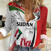 Sudan Independence Day Women Casual Shirt Victory is Ours - Soldiers of the Homeland - Wonder Print Shop