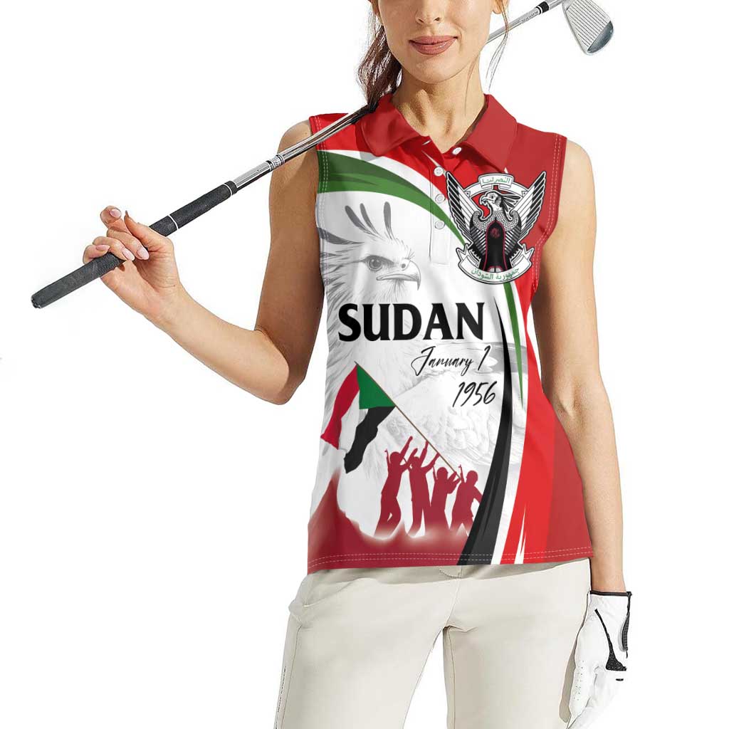 Sudan Independence Day Women Sleeveless Polo Shirt Victory is Ours - Soldiers of the Homeland - Wonder Print Shop