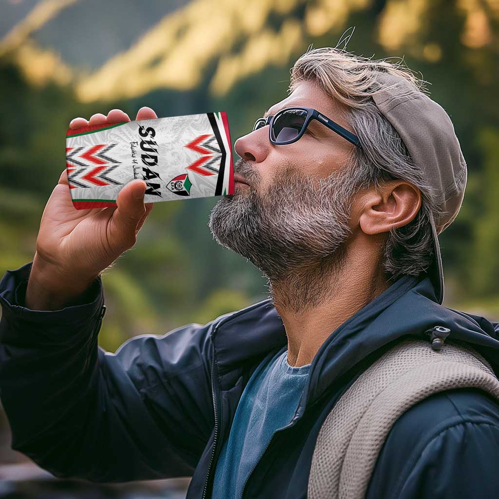 Custom Sudan Football 4 in 1 Can Cooler Tumbler Falcons of Jediane - Wings of Victory - Wonder Print Shop