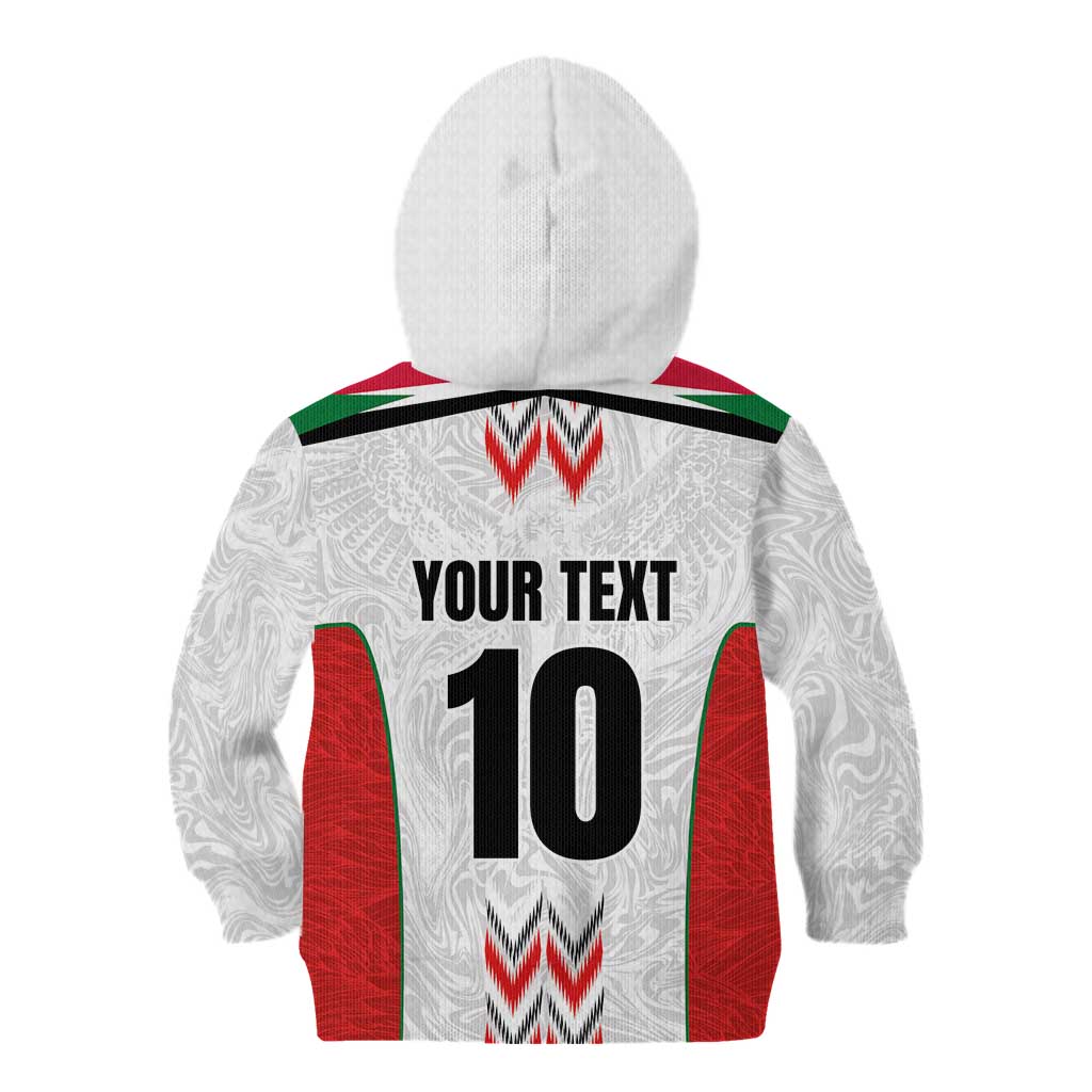 Custom Sudan Football Kid Hoodie Falcons of Jediane - Wings of Victory - Wonder Print Shop