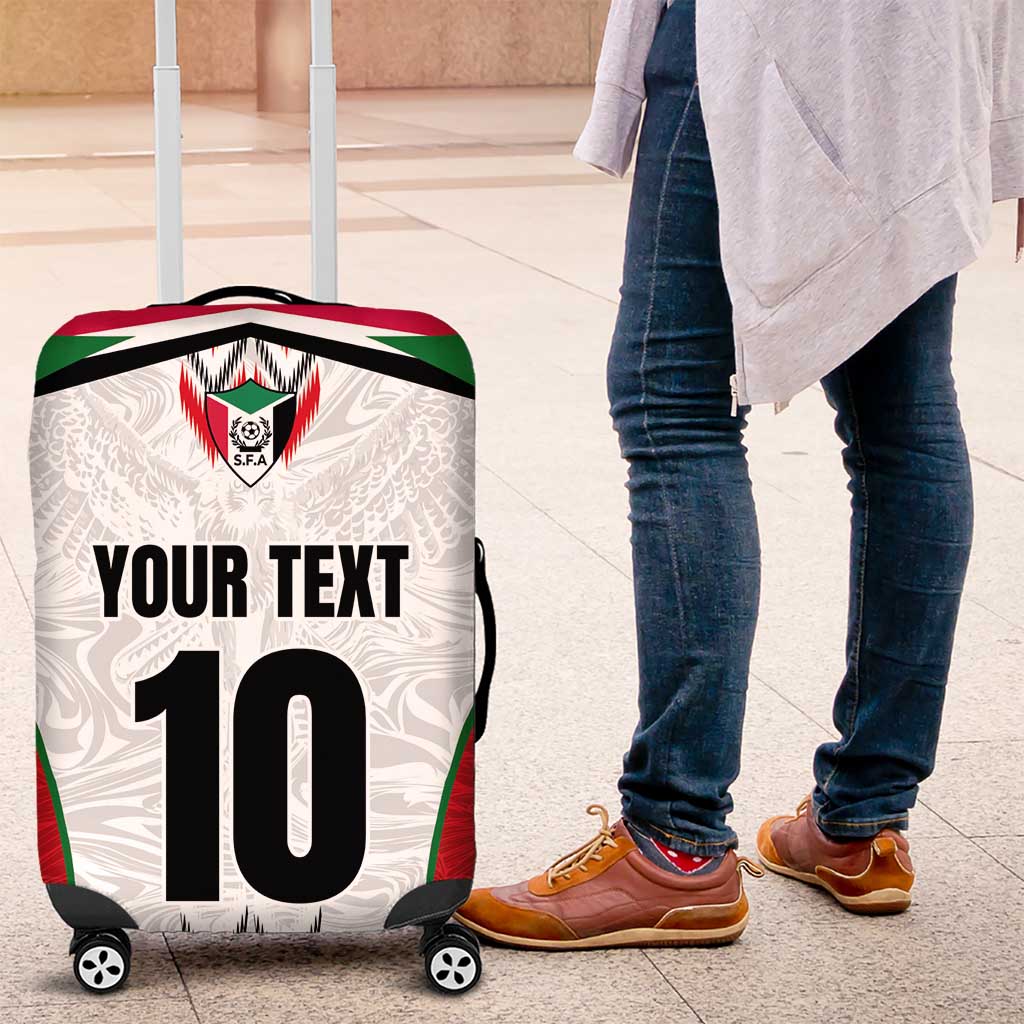 Custom Sudan Football Luggage Cover Falcons of Jediane - Wings of Victory - Wonder Print Shop