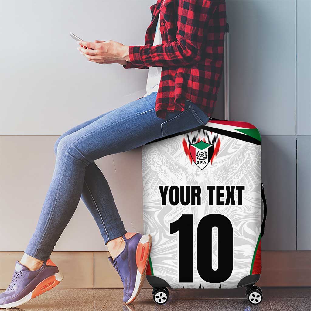 Custom Sudan Football Luggage Cover Falcons of Jediane - Wings of Victory - Wonder Print Shop