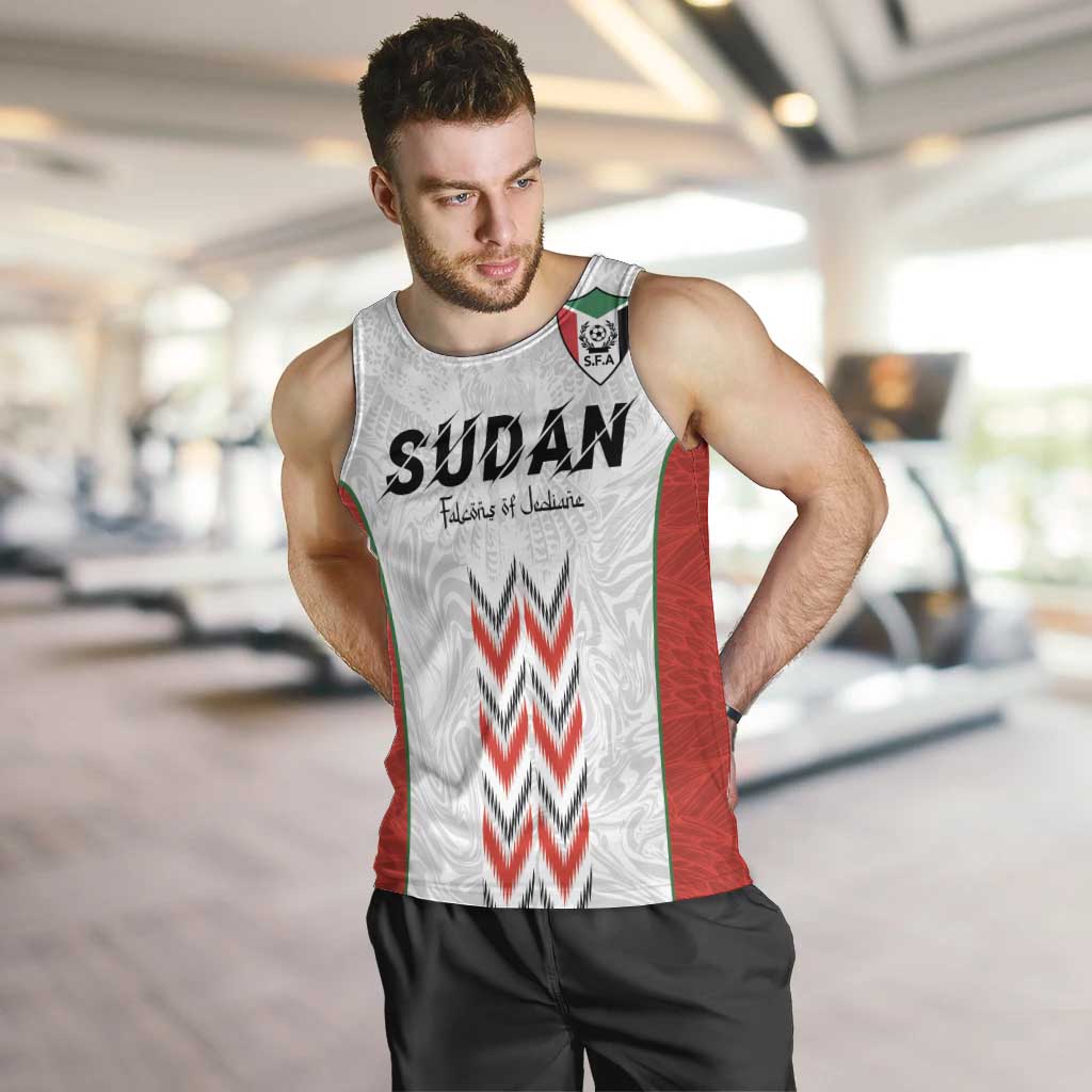 Custom Sudan Football Men Tank Top Falcons of Jediane - Wings of Victory - Wonder Print Shop