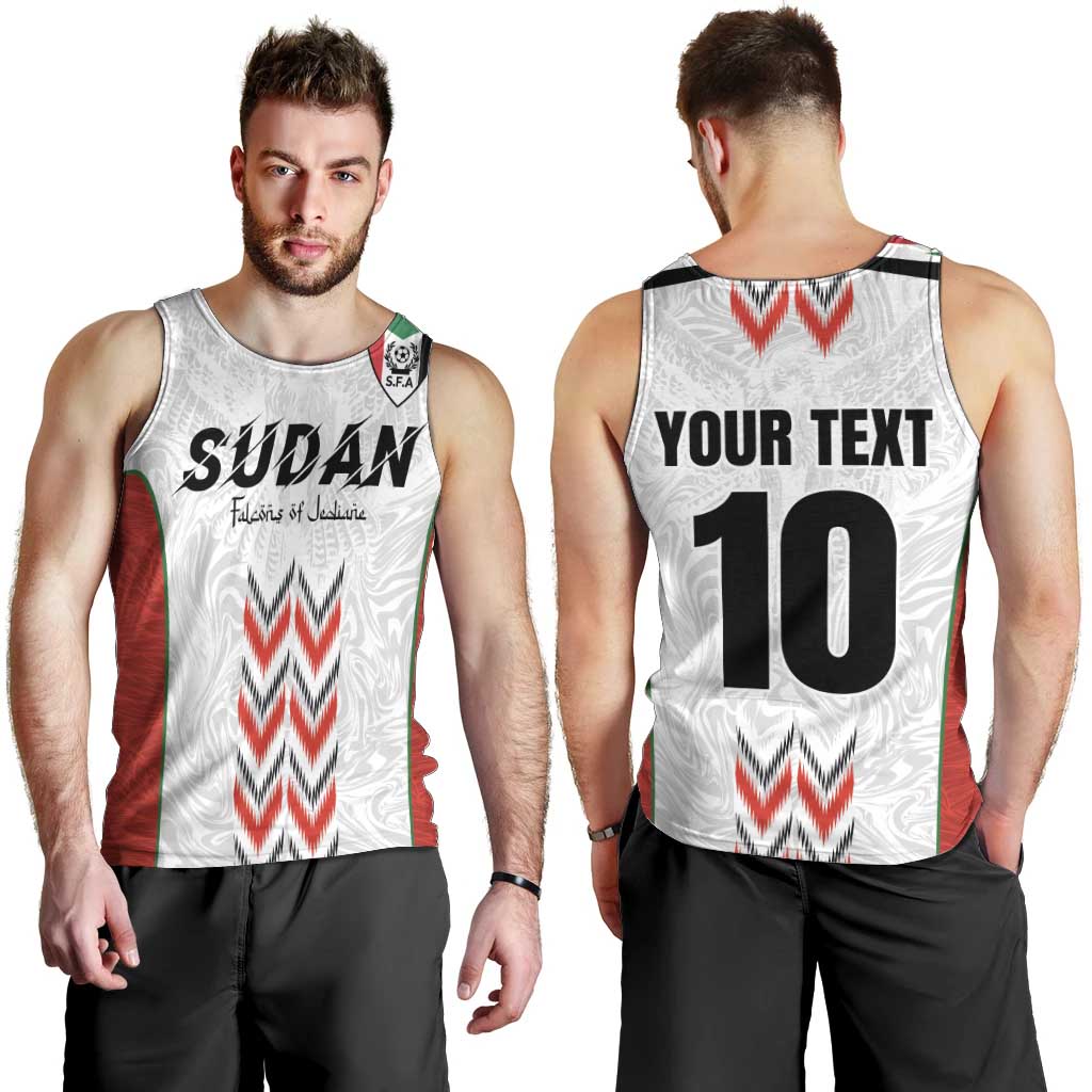Custom Sudan Football Men Tank Top Falcons of Jediane - Wings of Victory - Wonder Print Shop