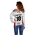 Custom Sudan Football Off Shoulder Sweater Falcons of Jediane - Wings of Victory - Wonder Print Shop