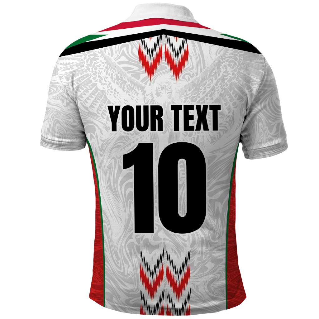 Custom Sudan Football Polo Shirt Falcons of Jediane - Wings of Victory - Wonder Print Shop