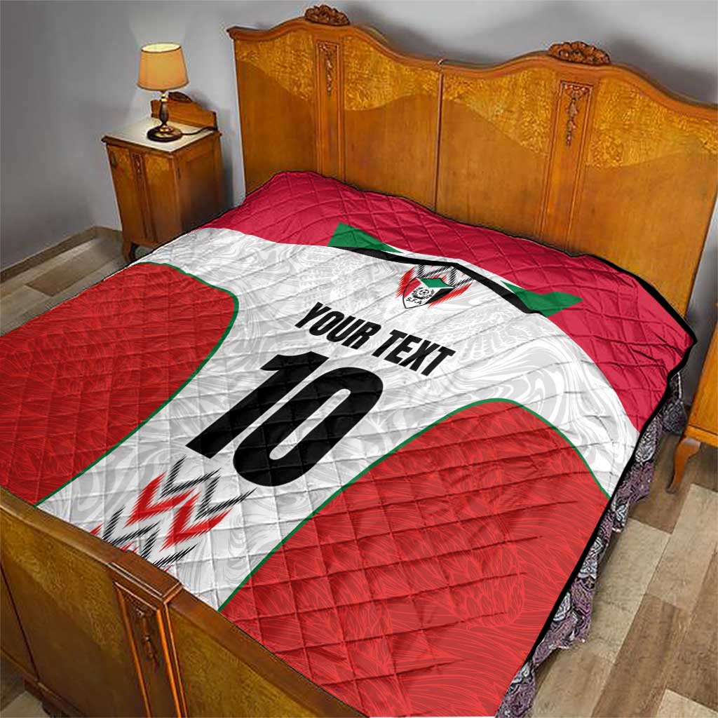 Custom Sudan Football Quilt Falcons of Jediane - Wings of Victory - Wonder Print Shop