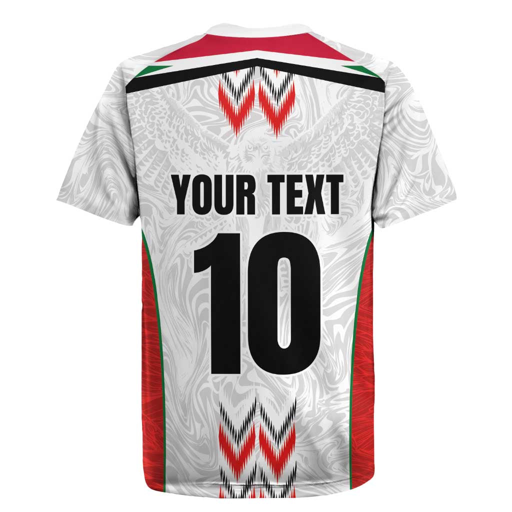 Custom Sudan Football Rugby Jersey Falcons of Jediane - Wings of Victory - Wonder Print Shop