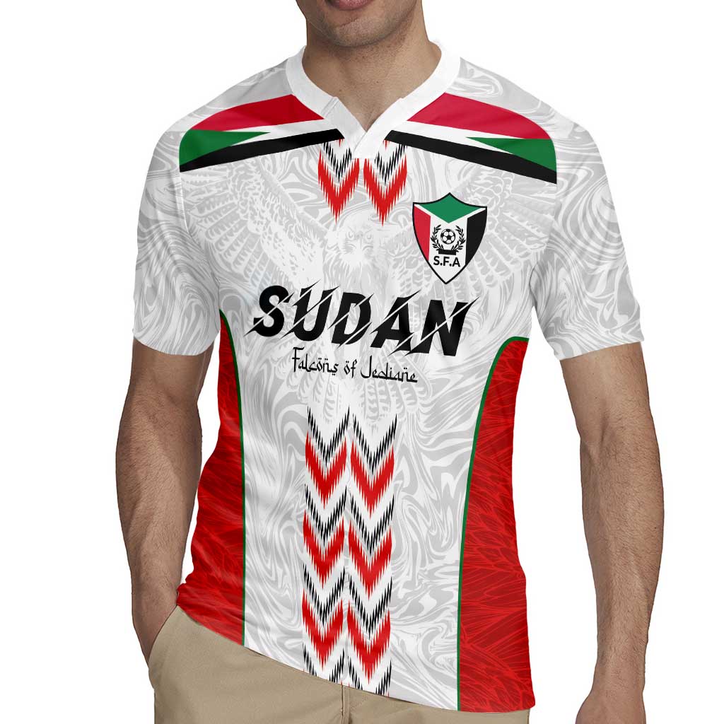 Custom Sudan Football Rugby Jersey Falcons of Jediane - Wings of Victory - Wonder Print Shop