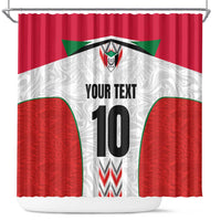 Custom Sudan Football Shower Curtain Falcons of Jediane - Wings of Victory