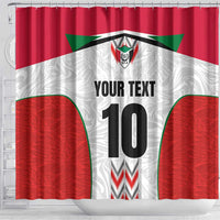 Custom Sudan Football Shower Curtain Falcons of Jediane - Wings of Victory