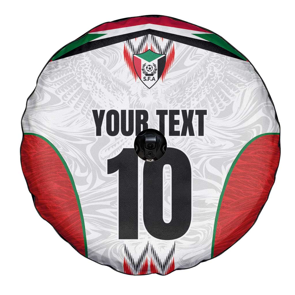 Custom Sudan Football Spare Tire Cover Falcons of Jediane - Wings of Victory - Wonder Print Shop