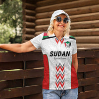 Custom Sudan Football Women Polo Shirt Falcons of Jediane - Wings of Victory - Wonder Print Shop