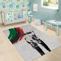 Personalized Juneteenth Freedom Day Area Rug 1968 Black Power Salute - Wonder Print Shop