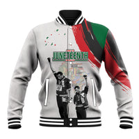 Personalized Juneteenth Freedom Day Baseball Jacket 1968 Black Power Salute - Wonder Print Shop