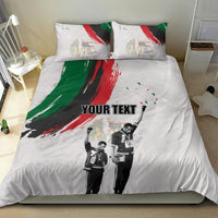 Personalized Juneteenth Freedom Day Bedding Set 1968 Black Power Salute - Wonder Print Shop