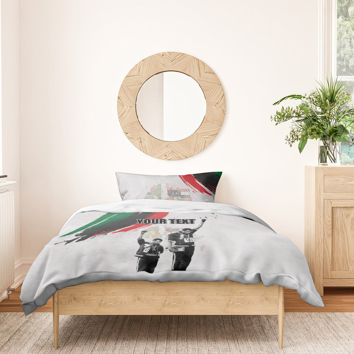 Personalized Juneteenth Freedom Day Bedding Set 1968 Black Power Salute - Wonder Print Shop